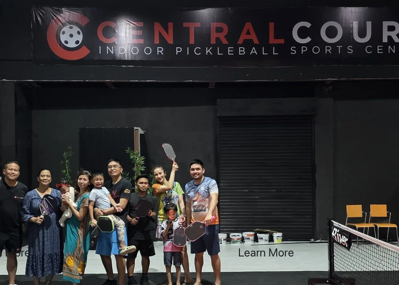 Pickleball players and families at CentralCourt Bacolod